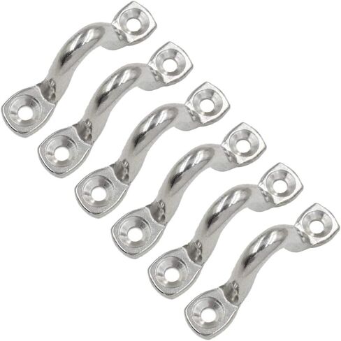 20pcs M4 316 من الفولاذ المقاوم للصدأ بيميني قوارب القوارب العليا ، وأشرطة العين ، وربطة عنق أسفل ، وحلقات سطح السفينة الزوارق ، وربط أسفل نقطة المرساة ، وحلقة فوتمان لتزوير زورق الزوارق في قوارب الكاياك in Kuwait
