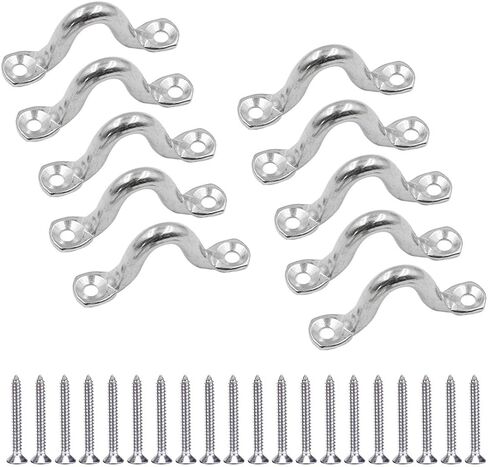 20pcs M4 316 من الفولاذ المقاوم للصدأ بيميني قوارب القوارب العليا ، وأشرطة العين ، وربطة عنق أسفل ، وحلقات سطح السفينة الزوارق ، وربط أسفل نقطة المرساة ، وحلقة فوتمان لتزوير زورق الزوارق في قوارب الكاياك in Kuwait