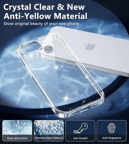 fntcase for iPhone 14 Plus Case: iPhone 15 Plus Case Case Grade Grade Drop Protect anti adصار غطاء الهاتف الخلوي - الحالات الشفافة الواقية من الصدمات الوعرة (Clear) in Kuwait