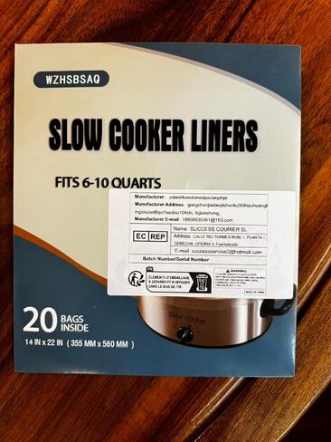 Slow Cooker Liners, 20-Pack Cooking BagsOversized Disposable Pot Liner Plastic Bags, Fits 6QT to 10QTFor Slow Cooker Cooking Tray, 14-Inch x 22-Inch, 20 Liners (20) in Saudi Arabia