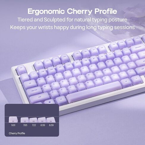 مجموعة epomaker Aegissil keycap ، مادة السيليكون ، ملف تعريف الكرز ، 113 مفتاح ، 65 ٪/75 ٪/96 ٪/الحجم الكامل ، مفاتيح مفاتيح مفاتيح مخصصة مجموعة للكيري MX ، Kailh ، Outemu ، Gateron Mechanical Gaming Keyboard (White) in Kuwait