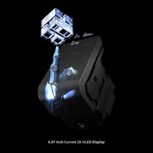 Wonder Vision 360 UB ARGB White CPU Water Cooler,CPU Water Cooling System,6.67inch Curved Screen with 2400x1080 Resolution,for AM4/AM5,LGA1851/1700,7:3 Visual Scale Screen Ratio for 3D in Saudi Arabia