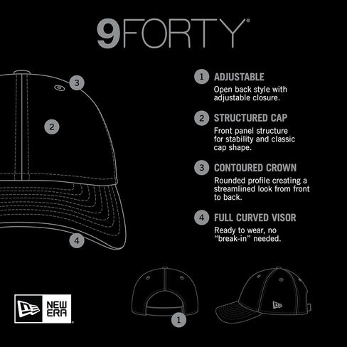 New Era Unisex-Adult NBA The League 9FORTY Basketball Black Alternate Team Color Adjustable Hat Cap One Size Fits All in Saudi Arabia