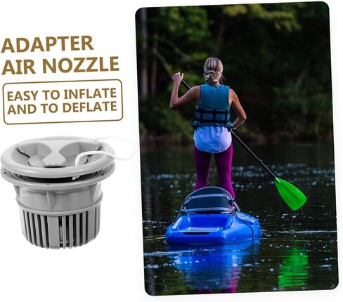 BESPORTBLE Canoe Air Nozzle Delator Aquarium نفخ قارب صمام غطاء صمام استبدال بالون الزورق in Kuwait