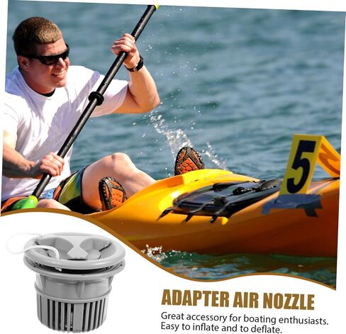 BESPORTBLE Canoe Air Nozzle Delator Aquarium نفخ قارب صمام غطاء صمام استبدال بالون الزورق in Kuwait