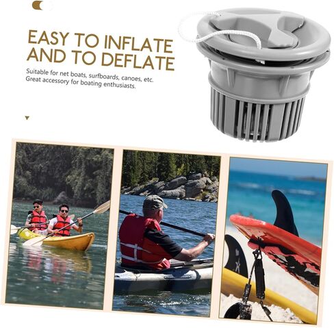 BESPORTBLE Canoe Air Nozzle Delator Aquarium نفخ قارب صمام غطاء صمام استبدال بالون الزورق in Kuwait