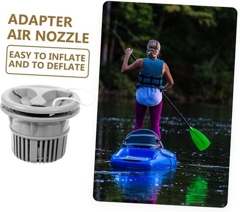 BESPORTBLE Canoe Air Nozzle Delator Aquarium نفخ قارب صمام غطاء صمام استبدال بالون الزورق in Kuwait