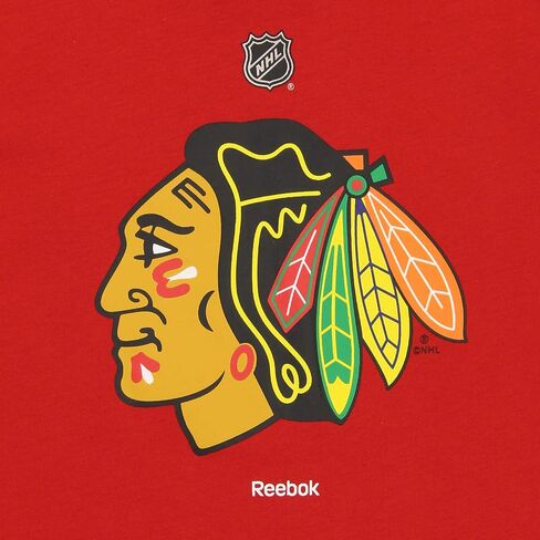 Outerstuff NHL Chicago Blackhawks Boys (8-20) تي شيرت طويل الأكمام بشعار الفريق - صغير (8) in Saudi Arabia