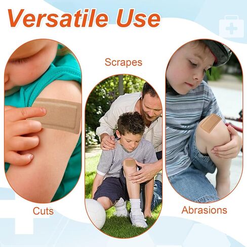 30 جهازًا إضافيًا ضمادات لاصقة كبيرة 6 "× 3" و 5 "× 3" ، ضمادة لاصقة كبيرة مع منصات غير لاصقة ، ضمادات كبيرة للنسيج لرعاية الجروح ، خالية من اللاتكس ، ملفوفة بشكل فردي (5*3in+6*3in) in Kuwait