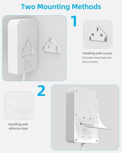 Short Power Strip 2FT - Flat Wall Extension Cord with 4AC Outlet and 3 USB Ports(1 Type C), Multi Plug Outlet Extender Small Surge Protector for Home Office Dorm, White in Saudi Arabia