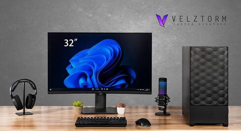 Velztorm Ace II Gaming Desktop PC (AMD Ryzen 7 7700X, GeForce RTX 5070, 32GB DDR5, 2TB PCIe SSD, 750W PSU, WiFi 7, Bluetooth 5.4, RJ-45, 3 Display Port, HDMI, Win 11 Pro) in Saudi Arabia