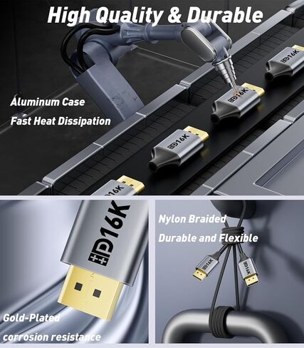 DisplayPort to Dual DisplayPort with HDMI Adapter |4K@60Hz| Extended Display 1 in 3 Out MST Hub for Multiple Monitors Compatible with PC,NVIDIA/AMD Graphics Card in Saudi Arabia