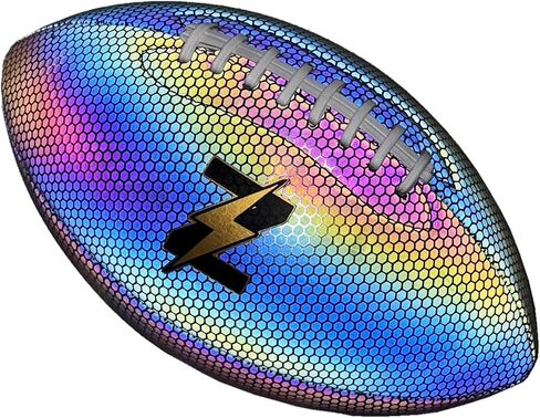 كرة قدم ZEESHINE HyperGlow ثلاثية الأبعاد - توهج فائق الانعكاس في الظلام، هدية رياضية رائعة للرجال والنساء، لعبة خارجية/داخلية in Saudi Arabia