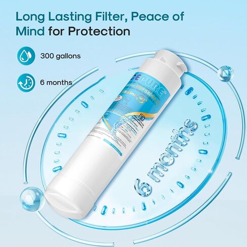 ICEPURE RWF5800A Refrigerator Water Filter Compatible with Frigidaire EPTWFU01, EWF02, Pure Source Ultra II, NIGELERO Ultrа II, 3PACK in Saudi Arabia