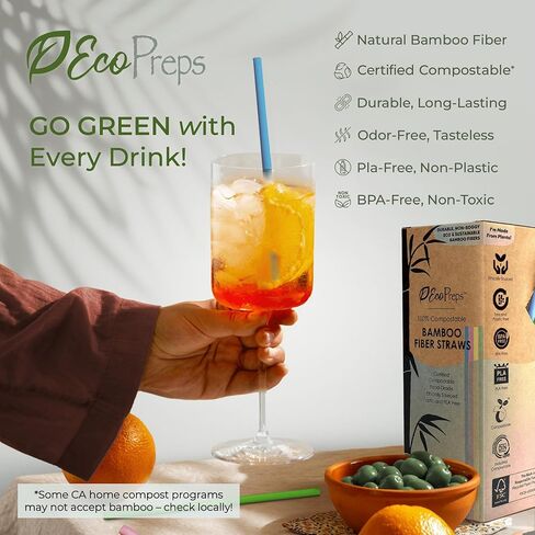 ملونة قابلة للتحلل من الألياف الألياف | 150 عدد ، 100 ٪ قابلة للسماد ، خالية من البلاستيك ، قش شرب الصديق للبيئة للحفلات | 7.8 '' 'نبات الألياف القابلة للتصرف ، مجموعة القش متعددة الألوان in Kuwait