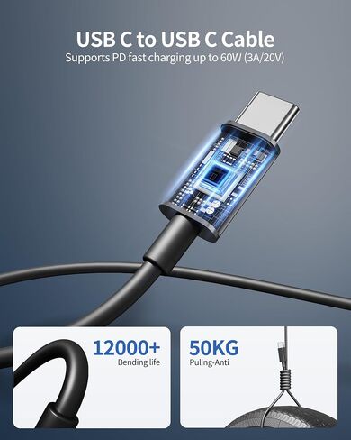 for iPhone 16/15 Pro Charger Fast Charging, 2-Pack 35W USB C Super Fast Wall Charger Block with 2Pack 10FT Long Type C Cable for iPhone 16/15 Pro Max/Plus/16e, iPad Pro/Air/Mini, MacBook Air in Kuwait