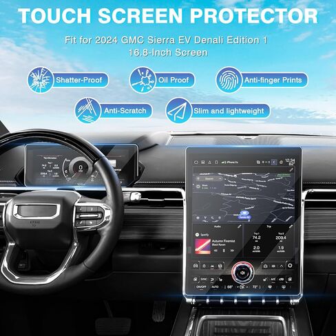 Karltys 2 Pack Screen Protector for 2024 2025 Ford Ranger Lariat/Raptor 12-Inch Touchscreen, 2025 Ford Ranger Accessories Navigation Protective Film Tempered Glass HD Anti Glare in Saudi Arabia