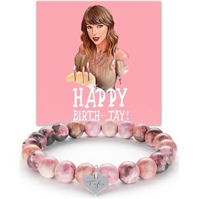 Taylor Bracelets Birthday Gifts for Women Girls Sisters, Taylor Merch Stuff Friendship Bracelet, Swiftie Gifts Jewelry Outfits Birthday Party Decorations