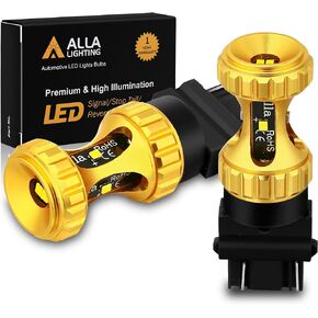 Alla Lighting 3156 3157 LED Bulbs 3000lm Extreme Super Bright Car Signal Reverse Stop Brake Tail Lights DRL T25 3057 3457 4157 4057, 6000K White