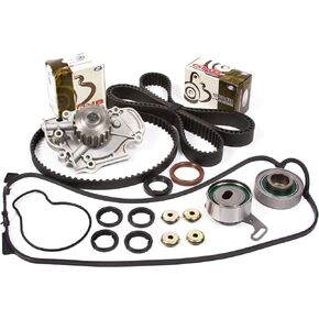 Evergreen TBK187VCT متوافق مع 90-97 ايسوزو هوندا 2.2L SOHC F22A F22B طقم حزام التوقيت غطاء الصمام طوقا مضخة المياه in Kuwait