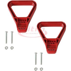 2 pieces 175A / 350A 600V Winch Connector Battery Handle Puller Plastic (Red)