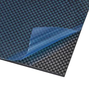 uxcell Carbon Fiber Plate Panel Sheets 150mm x 125mm x 1mm Carbon Fiber Board (Plain Glossy)