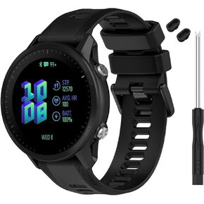 TopPerfekt Band for Garmin Forerunner 955 Watch - Soft Silicone ReplacementBand Strap for 955 Smart Watch Compatible with Women Men