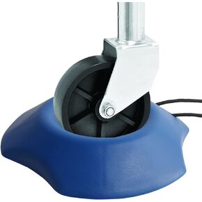 PLUSUTV Visible Blue Trailer Stopper Tongue Jack Wheel Dock Chock Stabilizer Prevents Trailer Jack Wheels from Sinking into Sand Grass Mud Supports 4400lbs - Easy to Position w Rope Handle