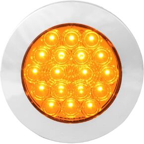 GG Grand General 75872 أحمر/أحمر 4 بوصة أسطول 18 حامل شفة LED مع إطار، 3 شقوق