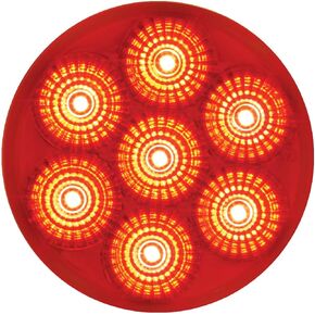 GG Grand General 76627 Red/Red Light (2" Low Profile Spyder 7 LED Dual/3Wires)