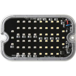 GG Grand General 81740 مصباح LED كهرماني/شفاف (مستطيل متعدد الوميض 56، 15 نمط فلاش)