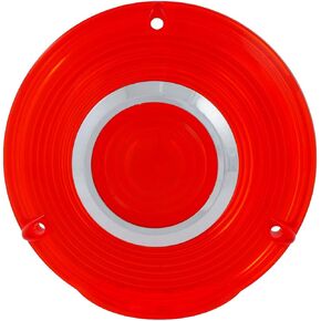 GG Grand General 86720 4 inches 3 Screw Amber Plastic Lens w/Cr. Rim