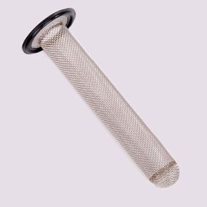 Tri-clamp Sock Screen Gasket, EPDM, 18 Mesh, 1.5" Clamp Size, 6" Length. Pharmaceutical Grade Mesh Sock