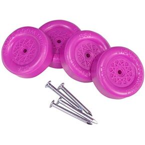 Official Pinewood Derby Wheels and Axles (Purple)