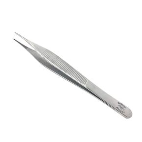 Scientific Labwares Stainless Steel Adson Dissecting Forceps with Long Nose Tip, 4.75 in. (120 mm)