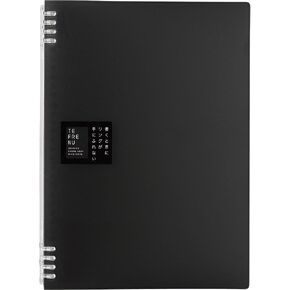 キングジム(Kingjim) King Jim 9856TTE Ring Notebook, Tefline, A4, Black