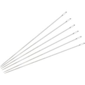 uxcell 60Pcs Beading Needles Fine Thin Long Straight Sewing Embroidery Threads Stainless Steel 2.01 Inch