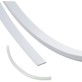 BENECREAT 5.5 Yards White Spring Steel Boning Corset Boning 0.4 Inch Stays Boning Plastic Coated Steel Boning for Sewing Wedding Dress Corset Crafts Making
