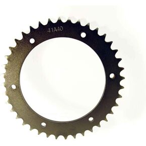 AZUSA 40 Tooth Steel Sprocket 40 41 420 Chain 4.563" Bore, 6 Holes, 5.25" Bolt Circle