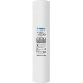 HYDROVOS 5 Micron 20" x 4.5" Whole House Water Filter, NSF Certified Sediment Filter for Home Water Filtration System, Large Capacity Universal Fit Replacement Cartridge, 6-Month Filter Life