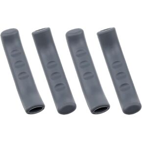 zutisay Brake Handle Silicone Sleeve Bike Brake Lever Cover Anti Slip Bike Brake Grip Cover for Road Bikes Mountain Bikes (Grey) -4PCS