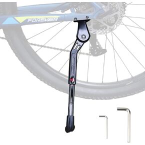 ZUKKA Center Mount Bike Kickstand Double Leg Bicycle Stand Adjustable Height Bike Kickstand Aluminium Alloy Kick Stand Fits For 24/26/28 Inch Mountain bike,Road bicycle,MTB