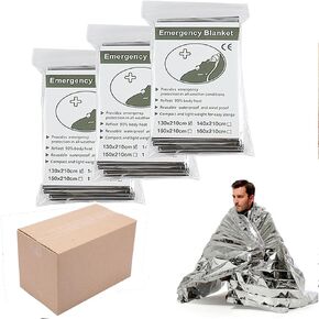 Emergency Foil Blanket 50 Pack Survival Thermal Mylar Reflective Blankets in Saudi Arabia