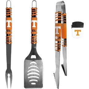 Siskiyou Sports NCAA Tennessee Volunteers Unisex 3 pc BBQ Set and Chip Clip, Team Colors, One Size