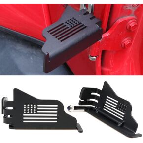 RERPRO Foot Pegs Rest Pedals Compatible with 2007-2018 Jeep Wrangler JK Unlimited 2/4 Door Exterior Accessories Door Hinge Steel Doors Off Foot Peg, 1 Pair US Flag