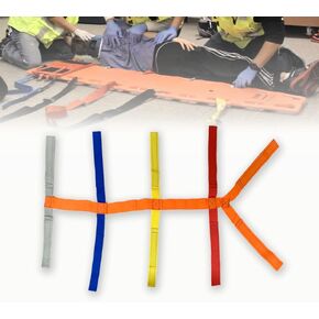 First Aid Spine Backboard Strap - Emergency Stretcher System Immobilization Belt for Rescue Supplies, 10 Reflective Colors