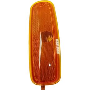 DAT AUTO PARTS Front Right Passenger Side Bumper Reflector Corner Signal Side Marker Light Lamp Replacement For 1996-2002 Chevrolet Express Van Amber Lens GM2551152 5977276
