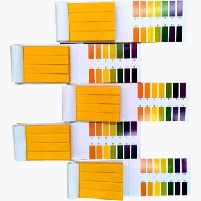 Jimitop pH Test Strips,5 Packs of 400 Strips pH 1-14 Test Paper,for Urine,Saliva,Drinking Water,Pool,Spa,Soap,Fish Tank and Liquids