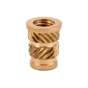 E-Z LOK Threaded Insert for Plastic Straight Flanged Brass Thread Inserts 10-32 Pack of 50