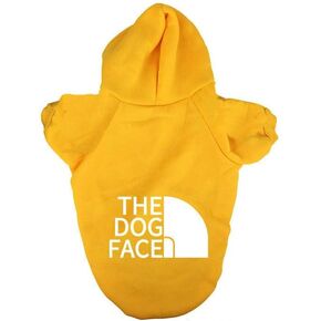 The Dog Face Warm Dog Sweater - Solid Colors Dog Clothes, Dog Apparel with Hood, Suitable for Small to XLarge Dogs, Available in Red, Blue, Black, Gray, Yellow, and Pink (Red, 6X-Large)